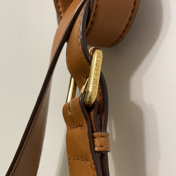 Michael Kors Braided Tassels Crossbody Leather Bag - Picture 7 of 14